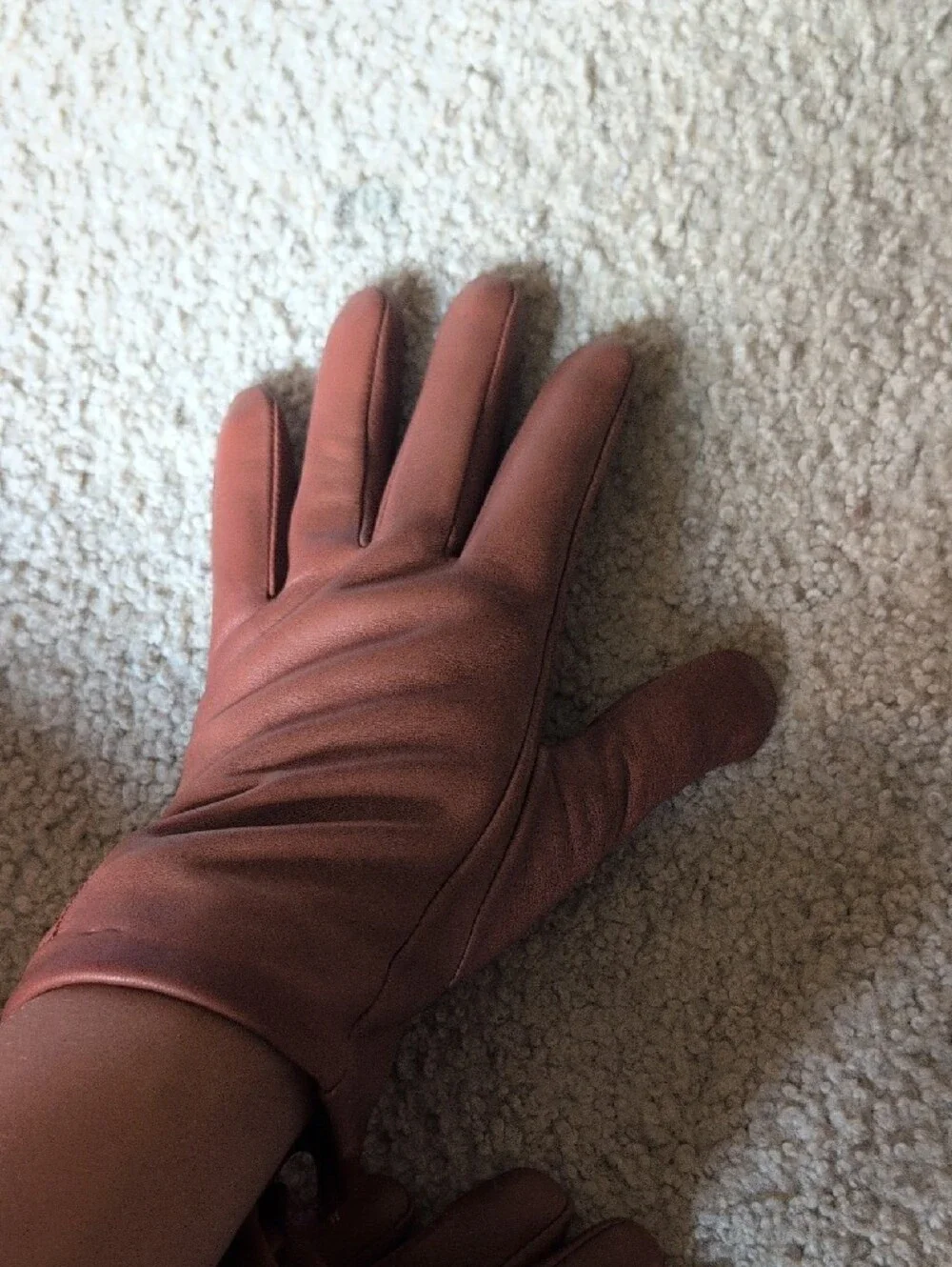 Bruno Magli Women's Leather Gloves in Cognac
